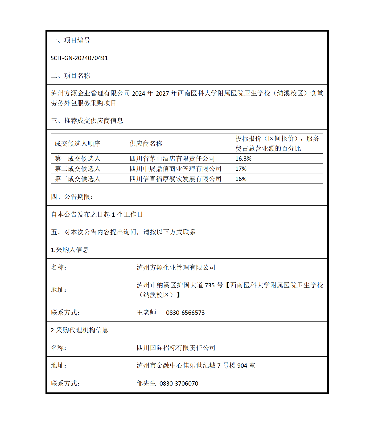 成交公告-泸州方源企业管理有限公司2024年-2027年西南医科大学附属医院卫生学校（纳溪校区）食堂劳务外包服务采购项目(1)_01.png