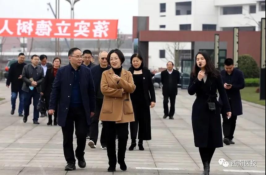 西南医科大学附属中医医院院长刘健率队调研西南医投集团