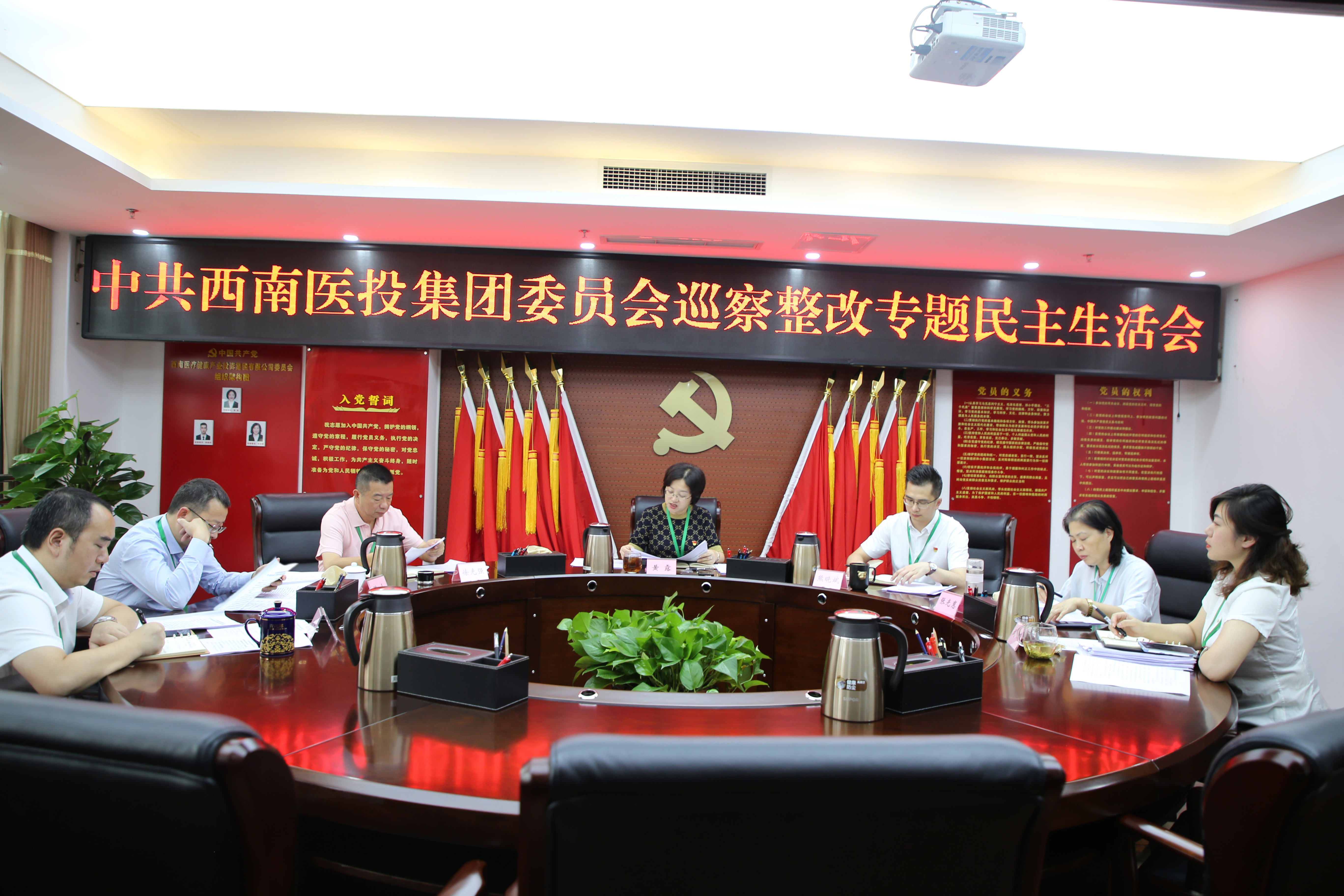 中共西南医投集团委员会召开巡察整改专题民主生活会 