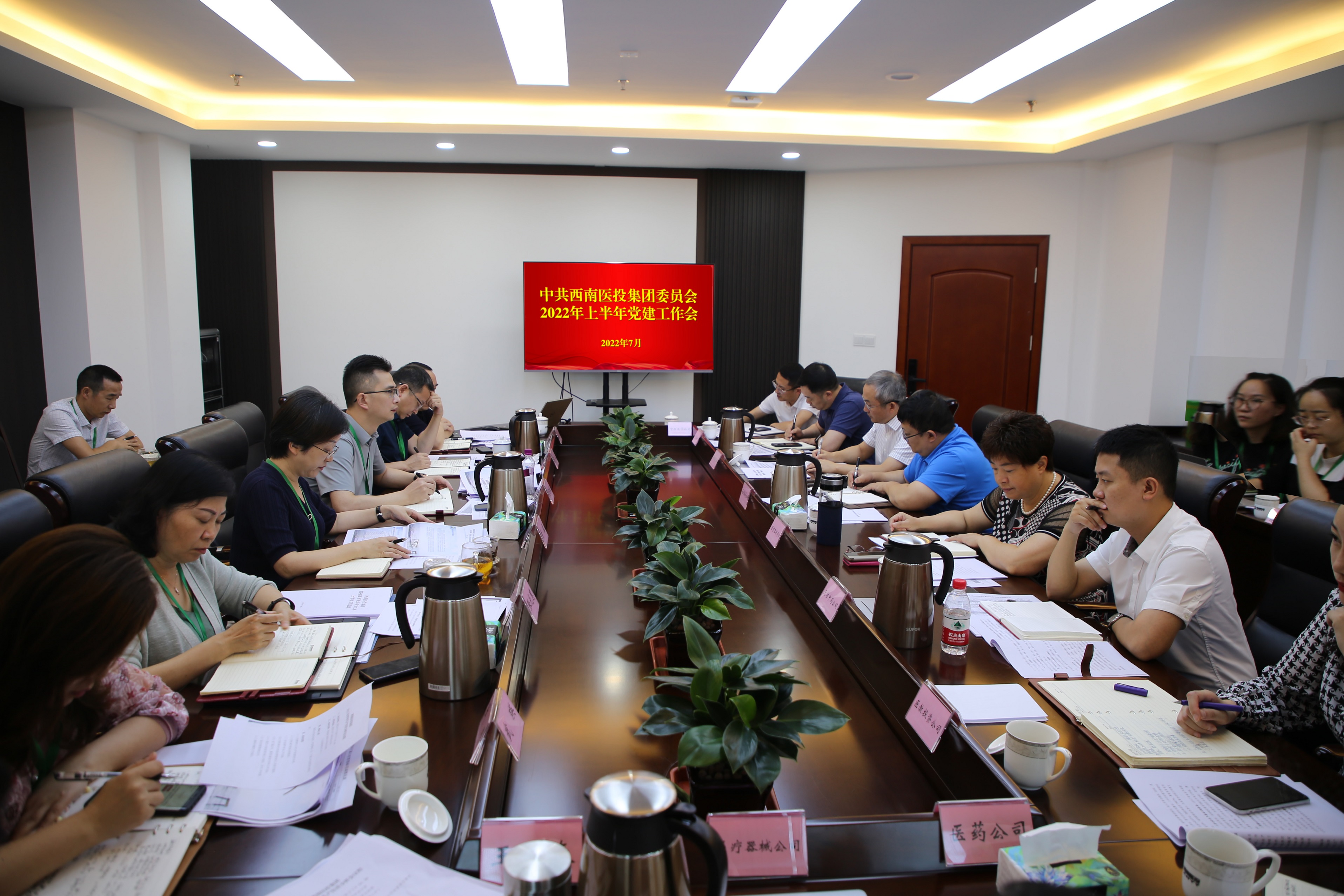党建引领风帆劲 凝心聚力砥砺行——西南医投集团召开2022年上半年党建工作会议