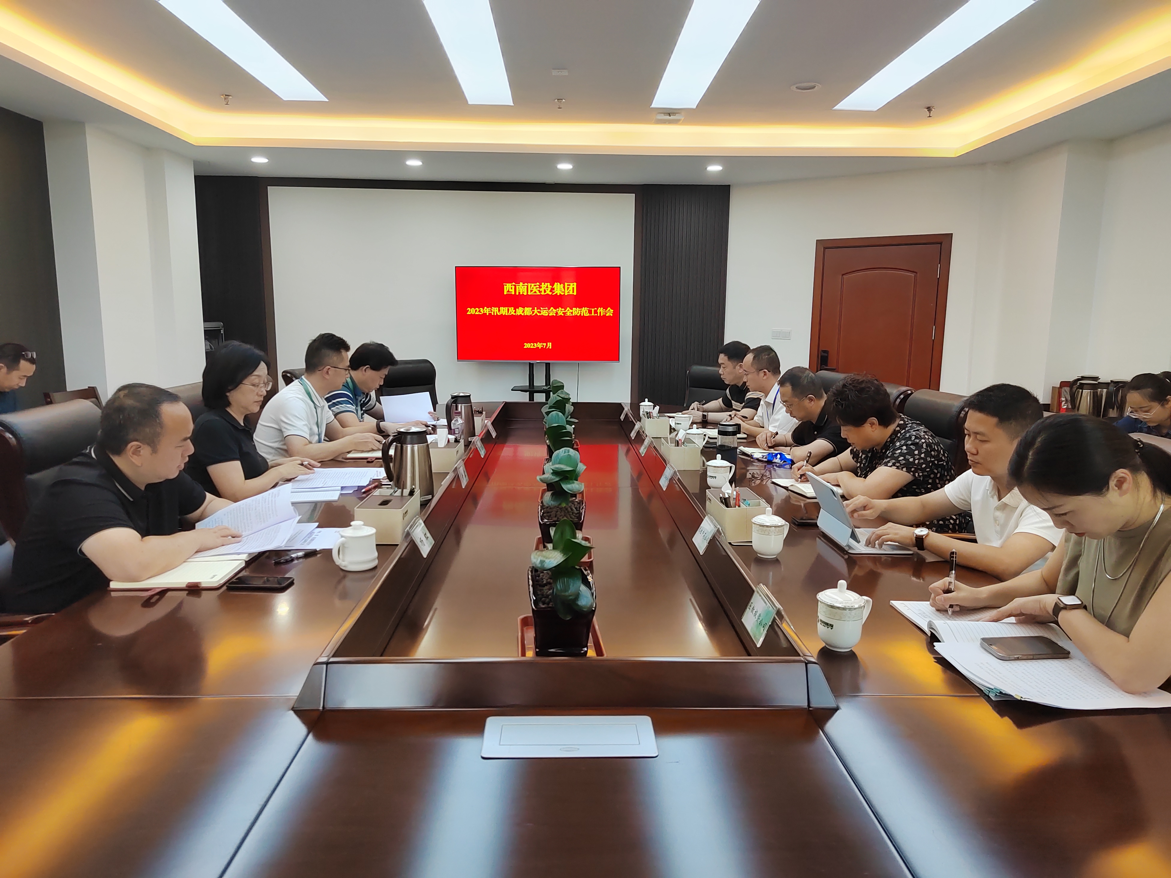 西南医投集团召开2023年汛期及成都大运会安全防范工作会