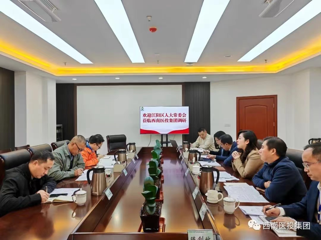 江阳区人大常委会副主任王朝德率队调研西南医投集团